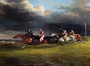 Theodore   Gericault The Epsom Derby (mk09) oil